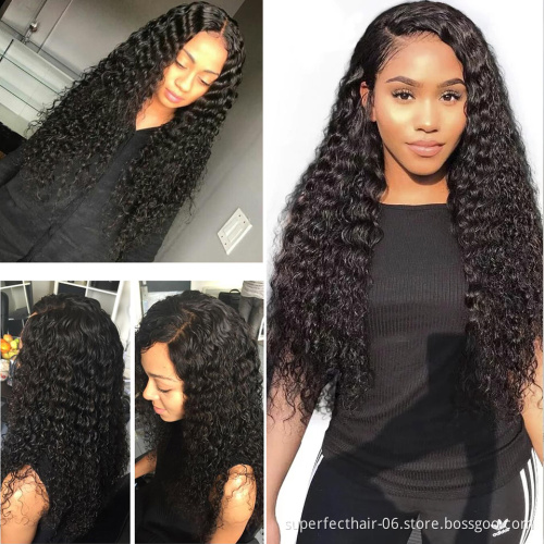 Hd full lace human hair wigs hd transparent swiss lace wig raw hair
